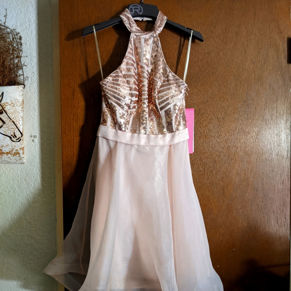 Halter Sparkly Sequin Backless Dresses